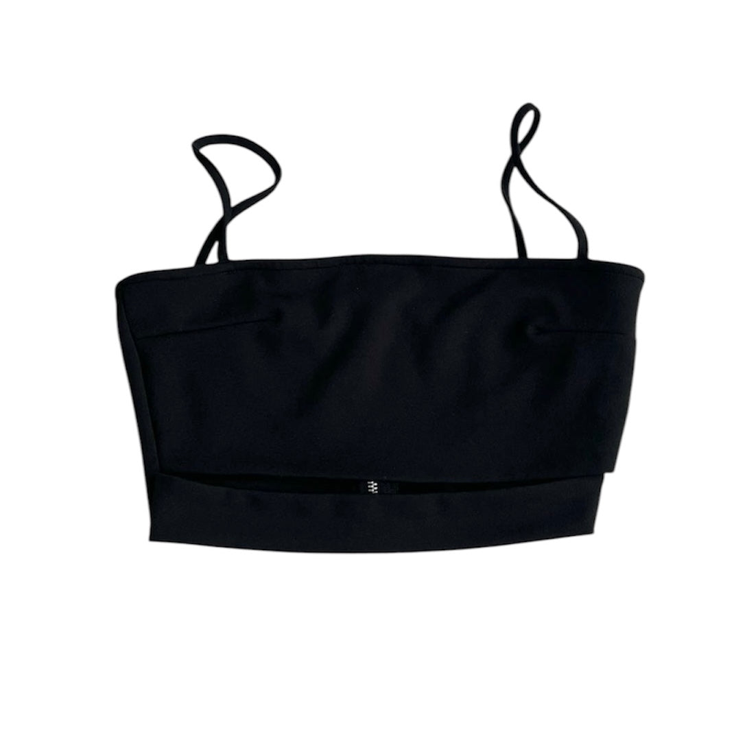 Top negro cierre - Talla S