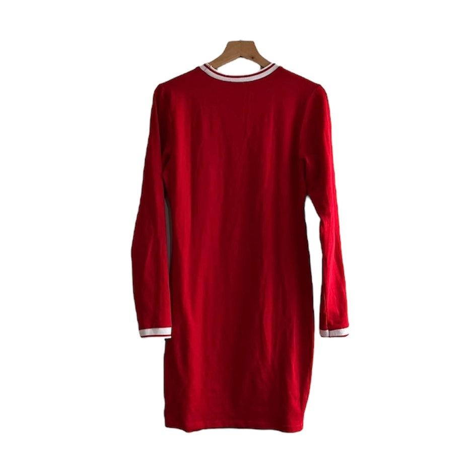 Vestido rojo manga larga frase perfectly imperfect FB sister - Talla L