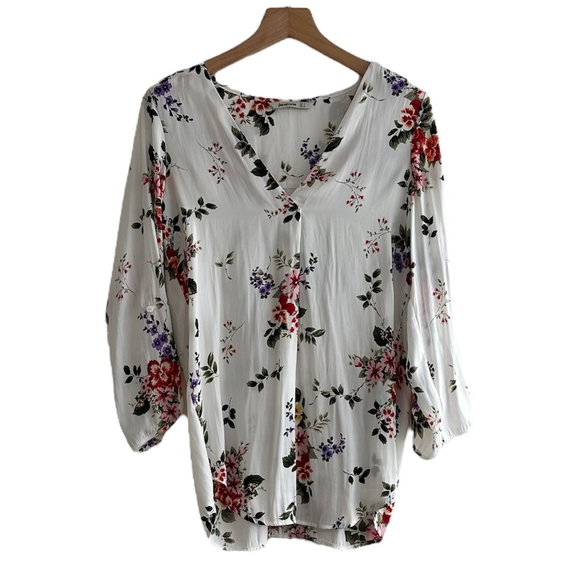 Blusa flores Stradivarius- Talla S