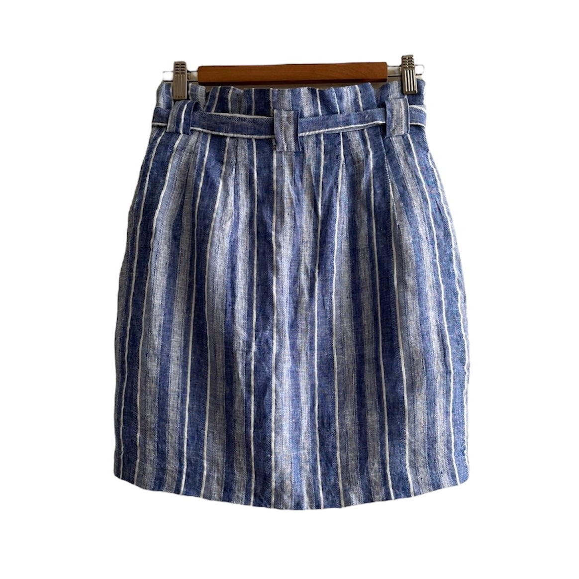 Falda rayas azul y blanco H&M - Talla 28