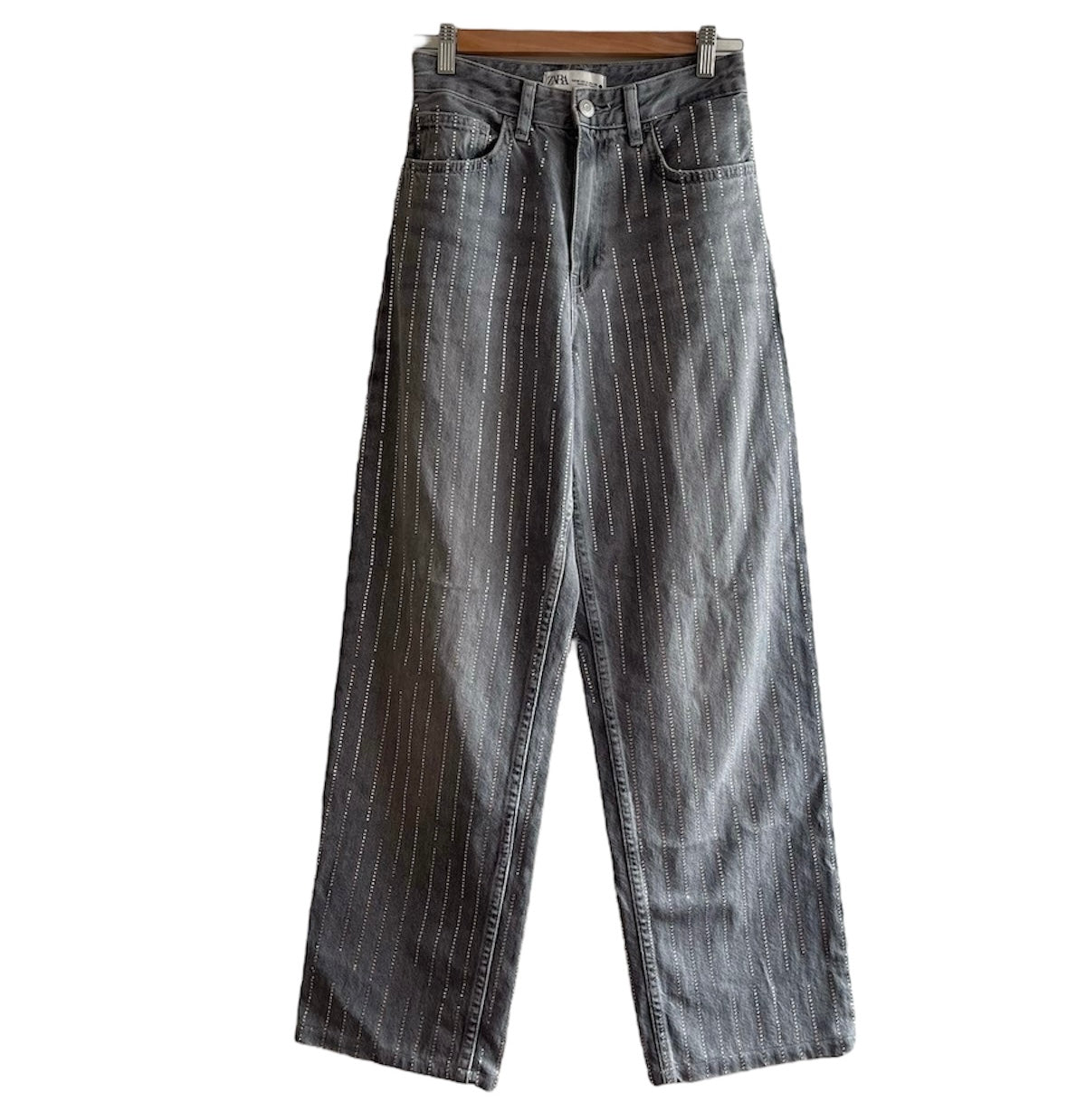 Jean gris brillos Zara - Talla 26
