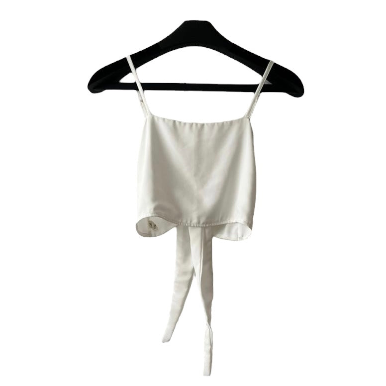 Blusa blanca lazo - Talla S