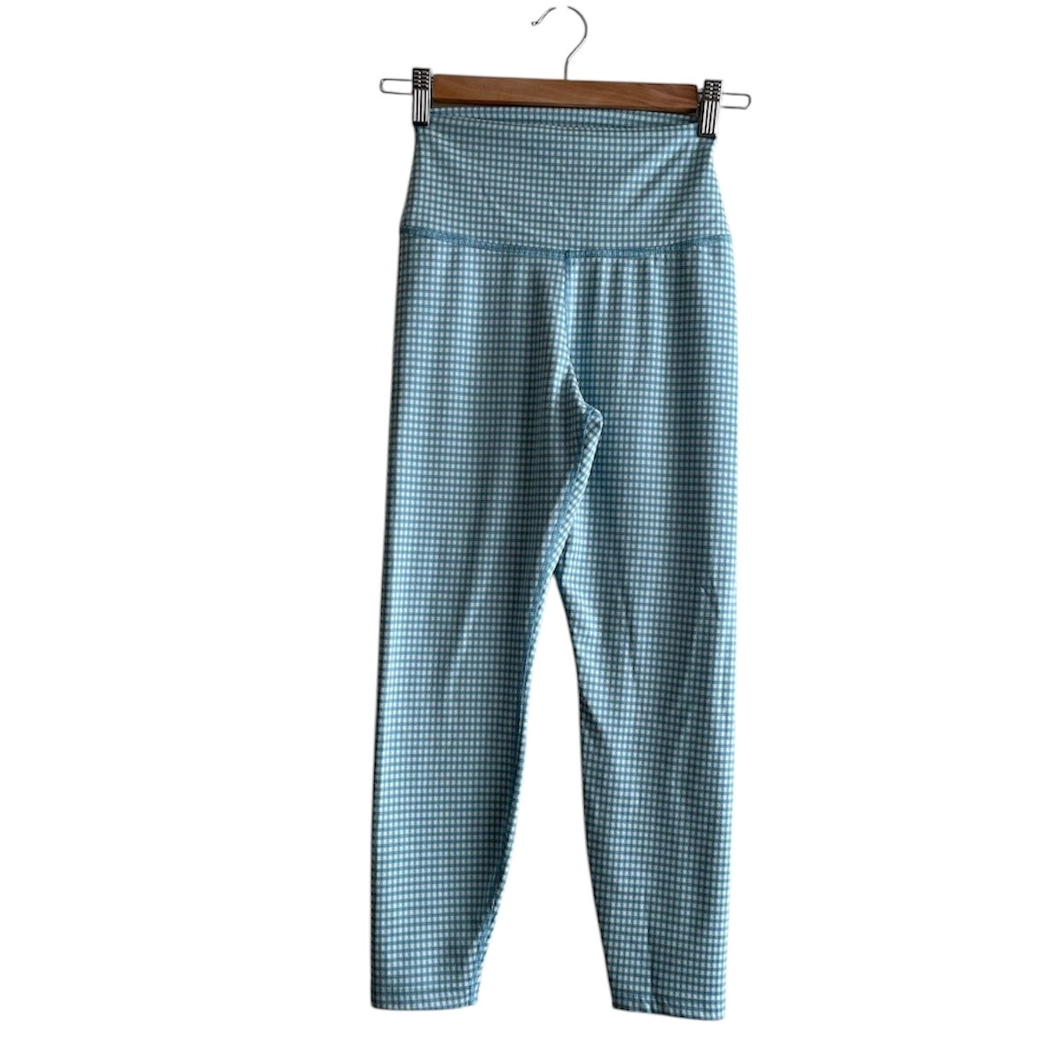 Leggins a cuadritos celeste Nike - Talla S