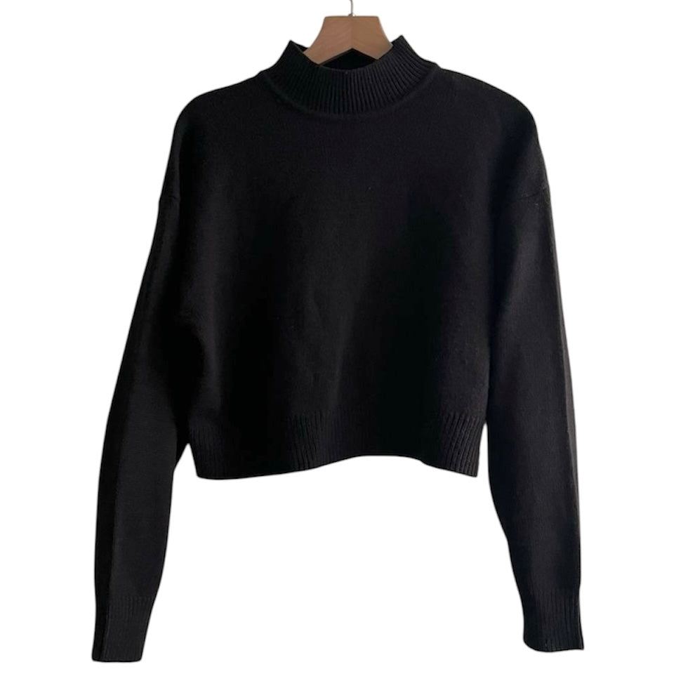 Chompa negra cuello alto negra H&M- Talla XS