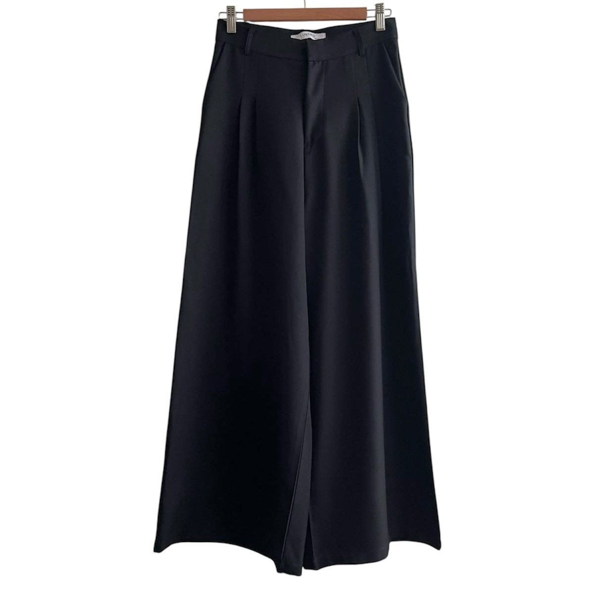 Pantalón palazo negro Luvaro - Talla M