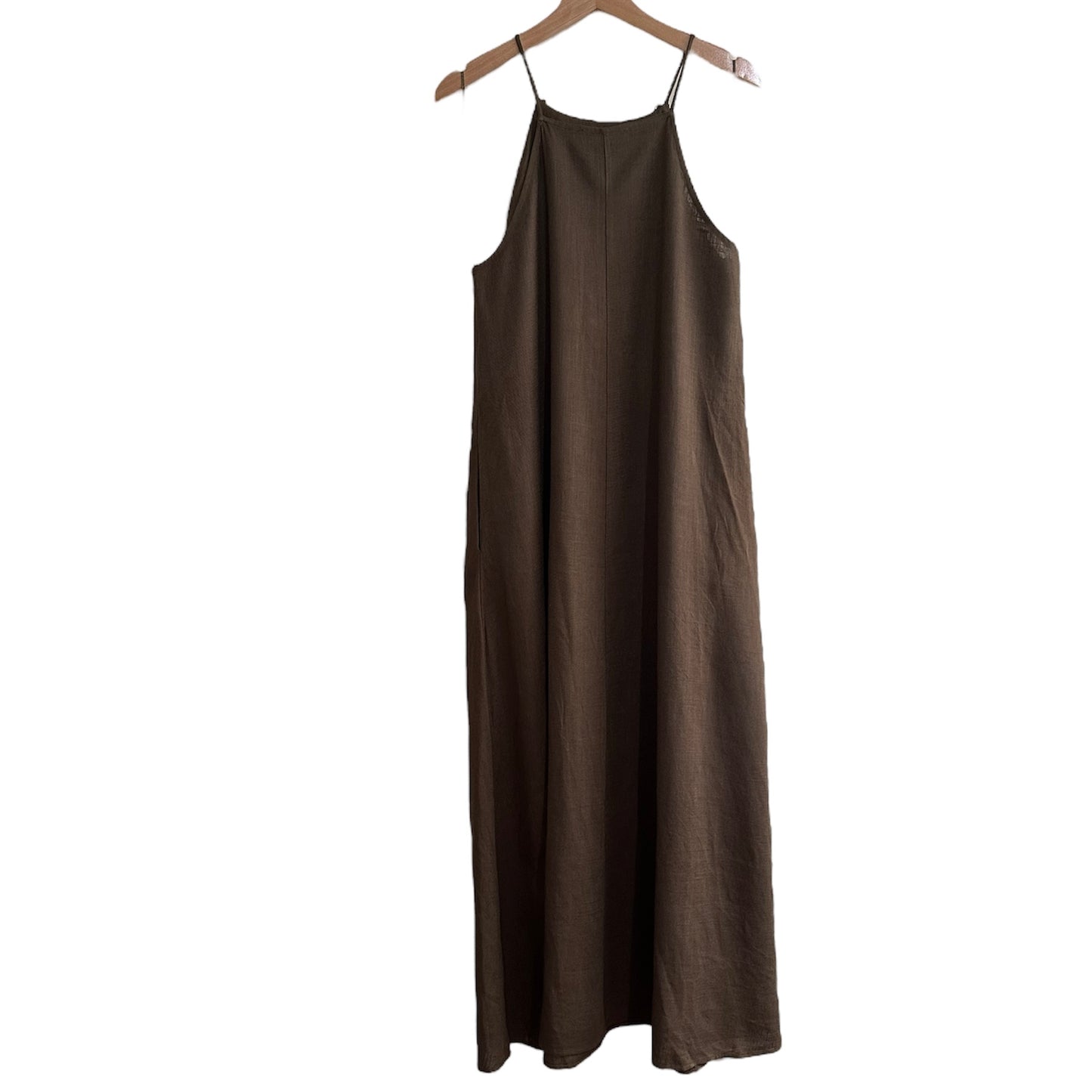 Vestido largo verde oscuro Primark - Talla S