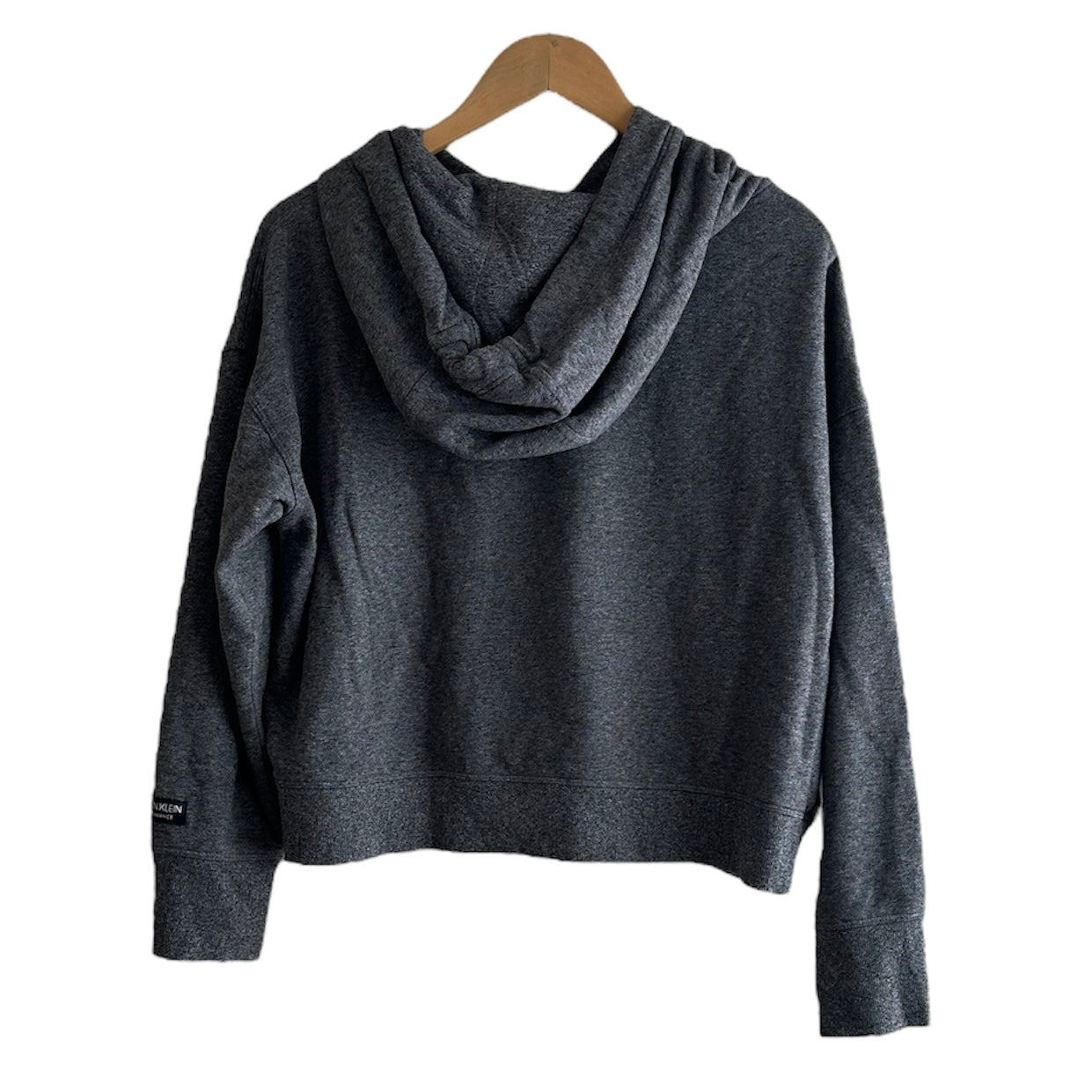 Polera crop gris oscuro Calvin Klein - Talla L