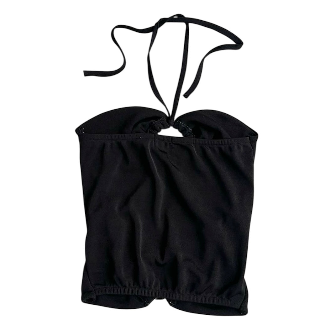 Top negro argollas Nalua - Talla S