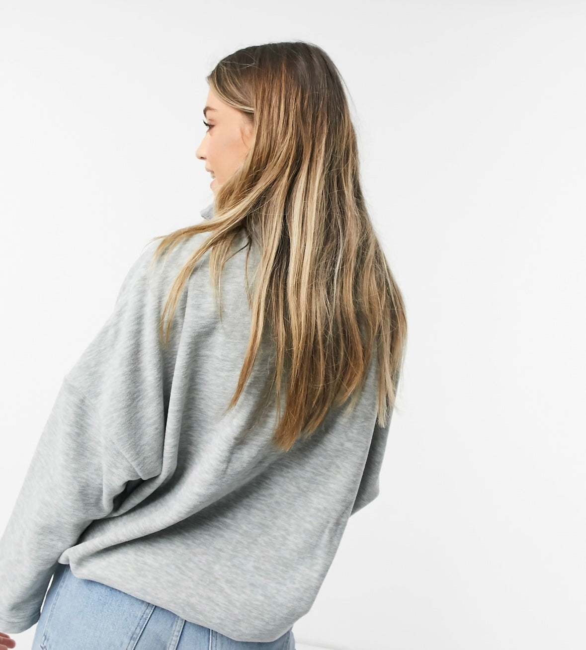 Polera gris y lila Asos - Talla M