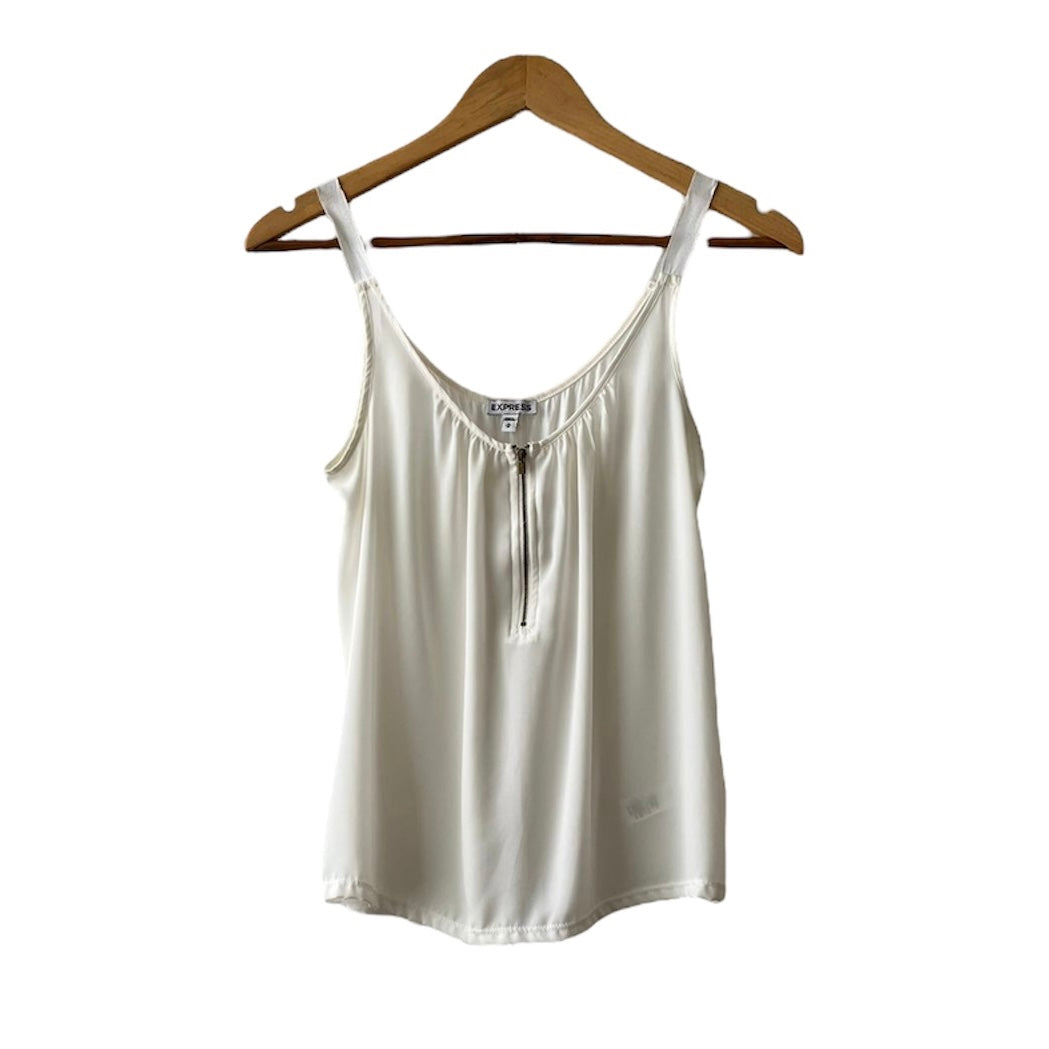 Blusa blanca cierre Express - Talla M