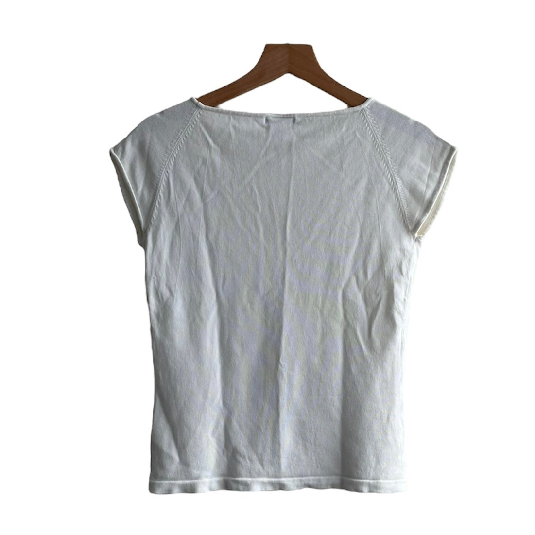 Polo de hilo blanco Mango - Talla M