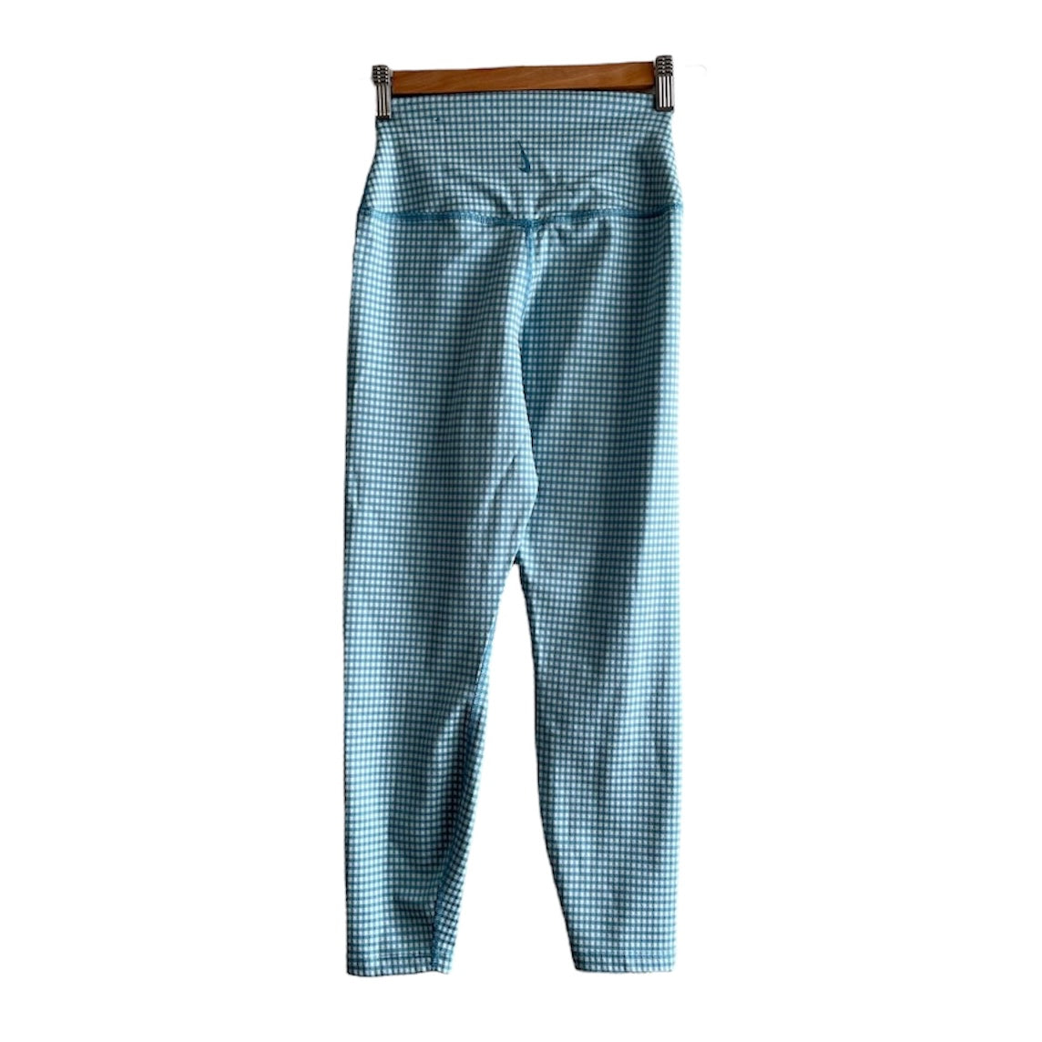 Leggins a cuadritos celeste Nike - Talla S