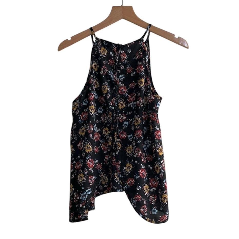 Blusa negra flores - Talla S