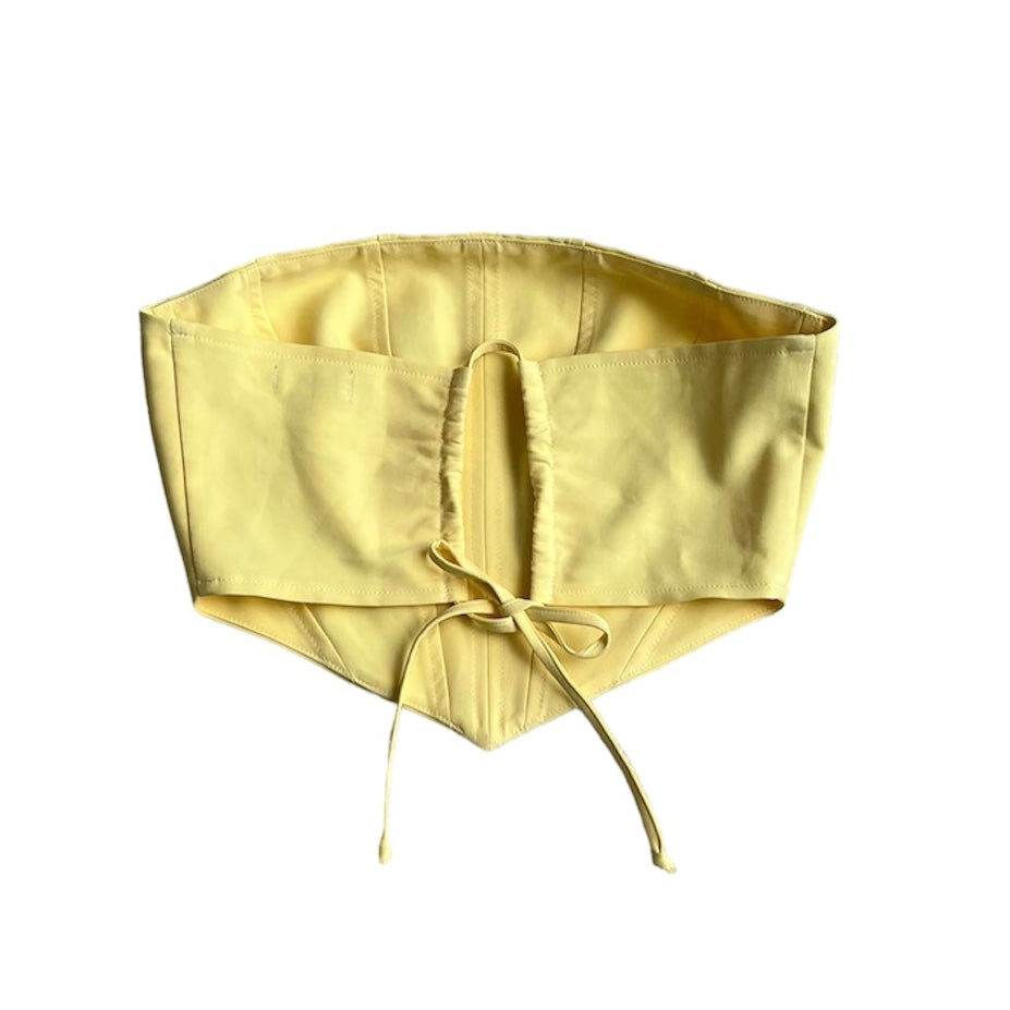 Top amarillo corset - Talla S