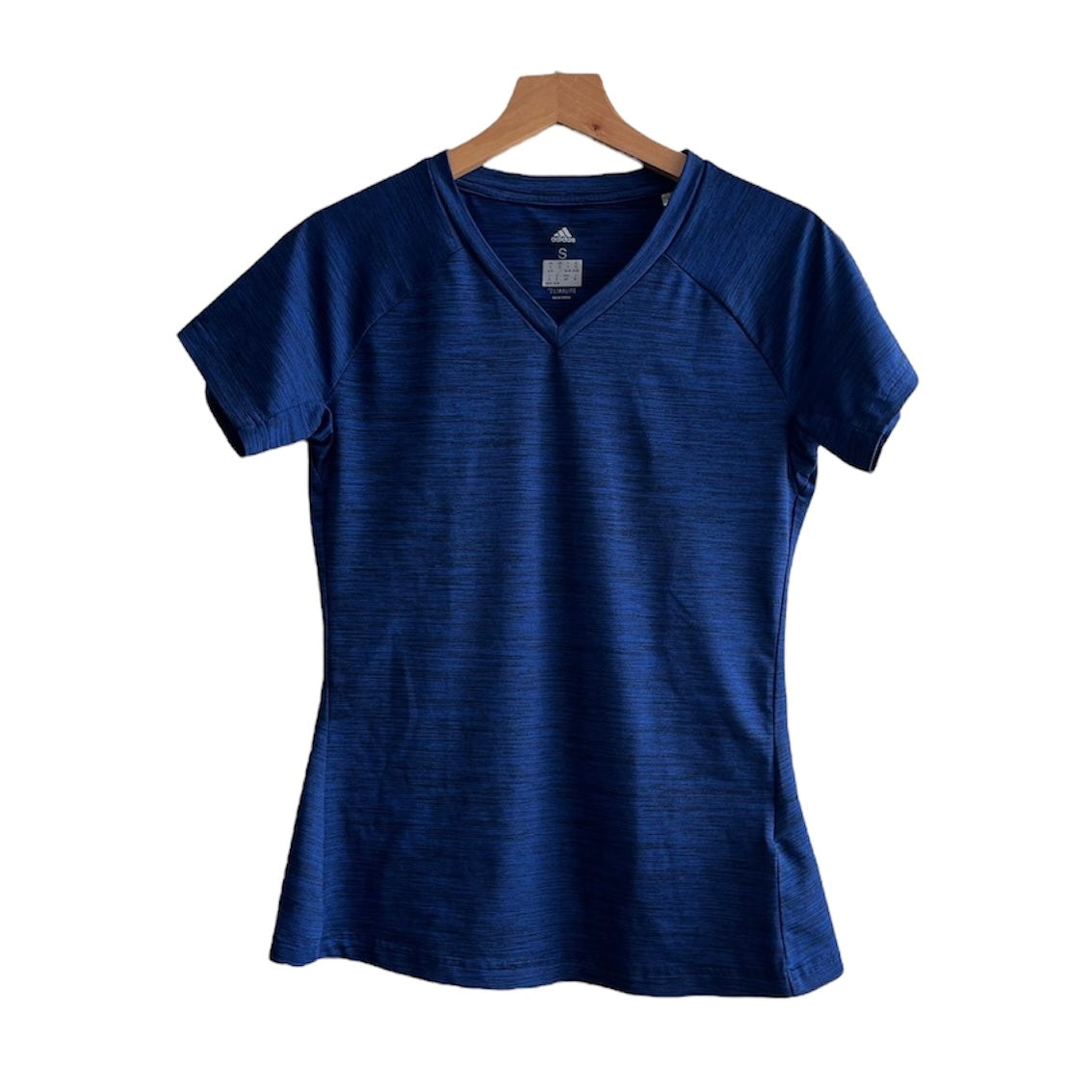 Polo-deporte-Adidas-azul-talla-s