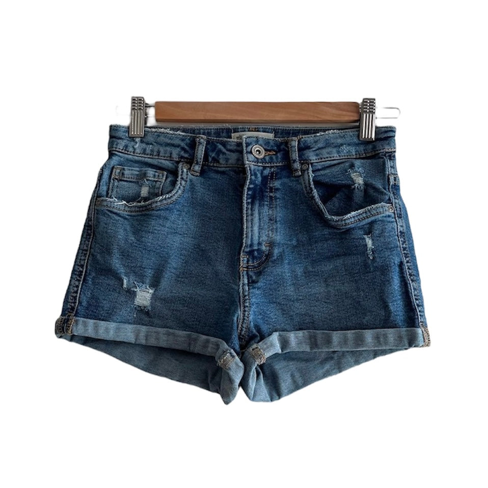 Short de Jean azul oscuro Zara talla 26