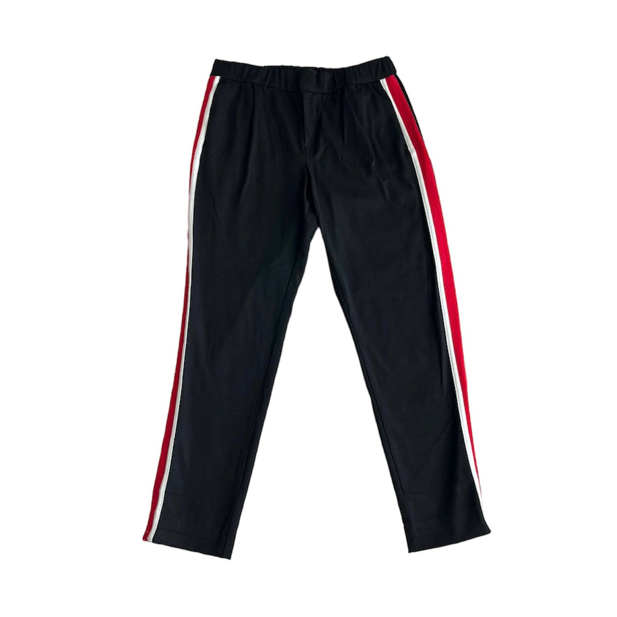 Pantalón negro rayas rojas y blancas Zara - Talla M