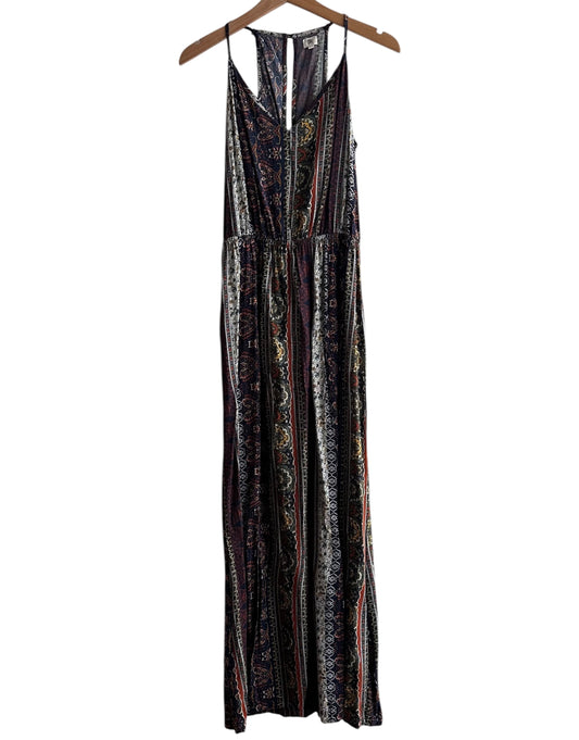 Vestido largo negro estampado colores Kidsmadehere- Talla S