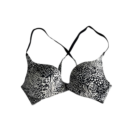 Bra animal print blanco y negro Victoria Secret - Talla 32C