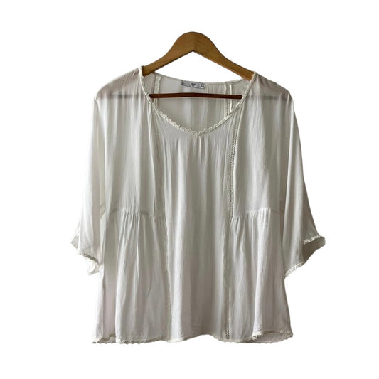 Blusa blanca Mango - Talla S