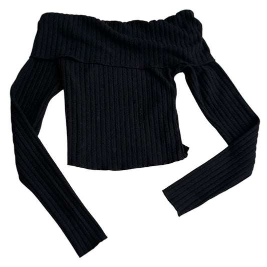 Top negro manga larga Bershka - Talla S