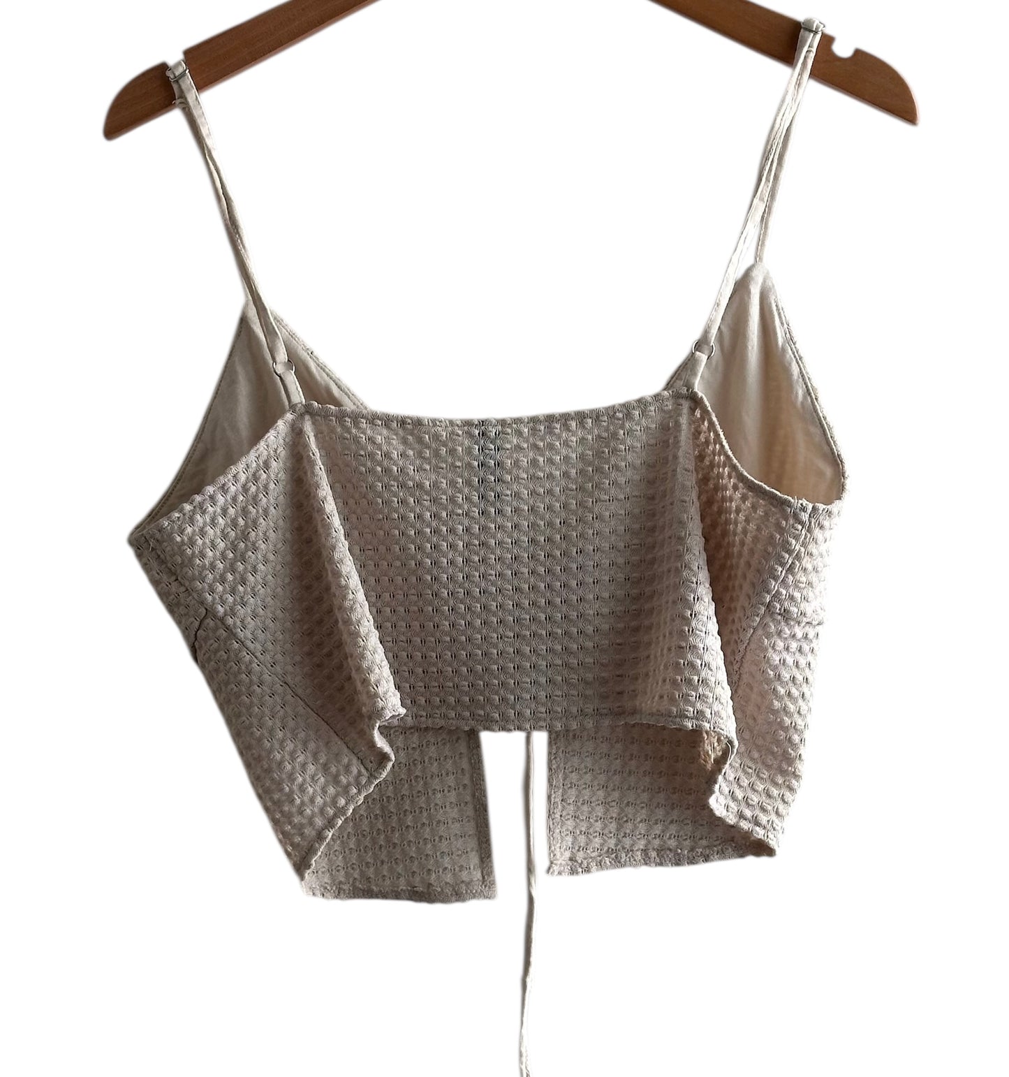 Top beige tiras H&M - Talla M