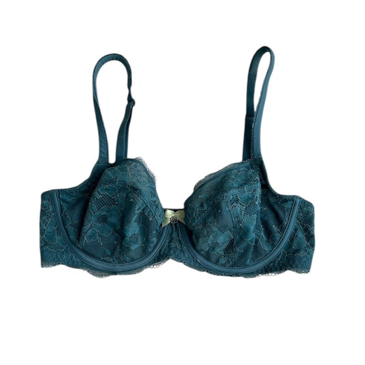 Bra encaje azul verdoso  Victoria Secret - Talla 34D