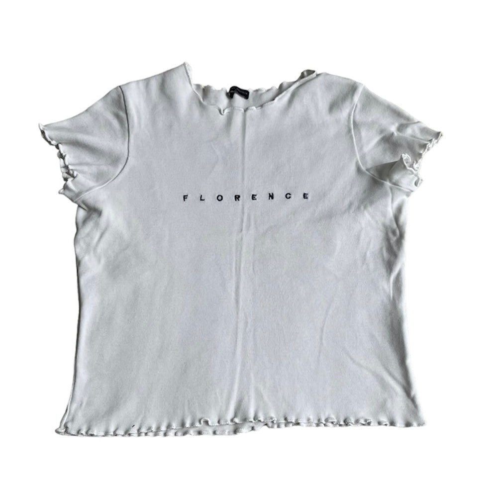 Polo crop blanco Brandy Melville - Talla S