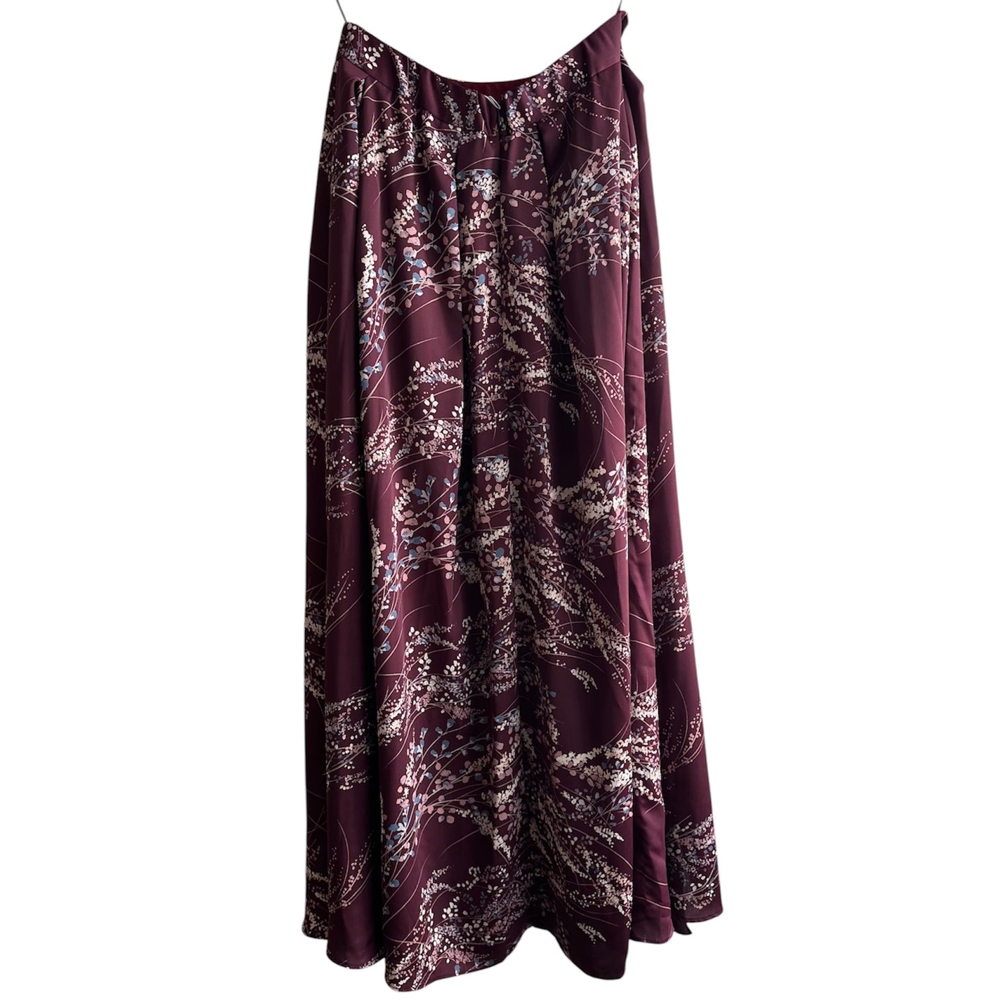 Falda larga guinda flores Blue 7 - Talla M