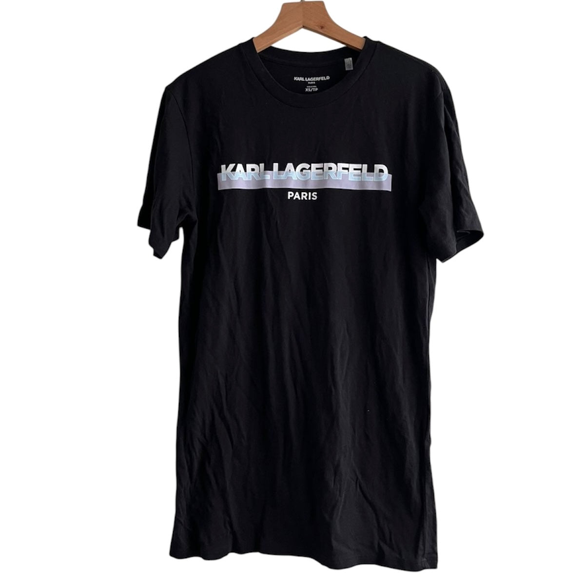 Polo manga corta negra logo Karl Lagerfeld - Talla XS