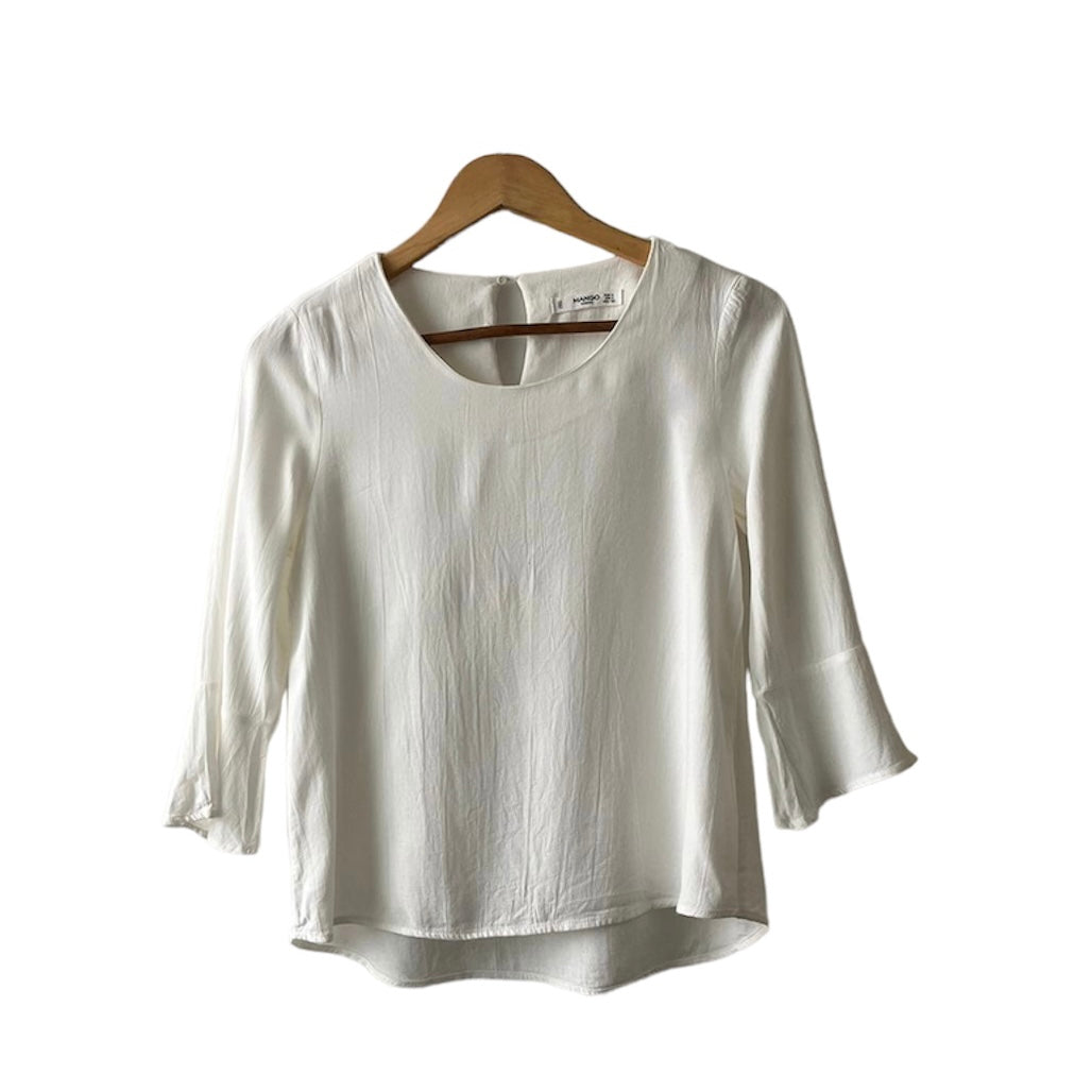 Blusa blanca Mango - Talla S