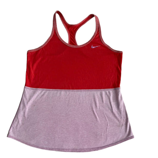 Polo deporte lila y rojo Nike - Talla M