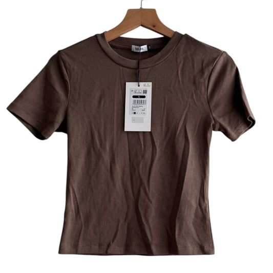 Polo manga corta marrón nuevo con etiqueta Sybilla - Talla S
