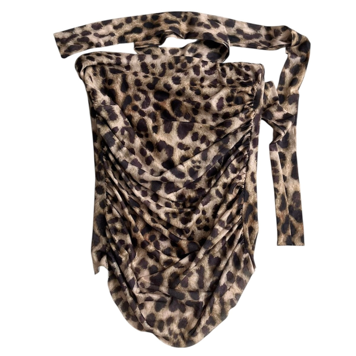 Top strapless animal print - Talla M