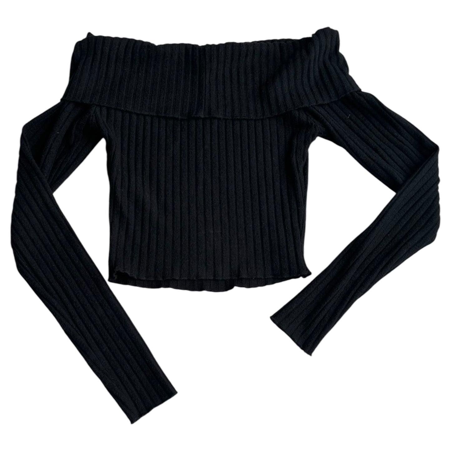 Top negro manga larga Bershka - Talla S
