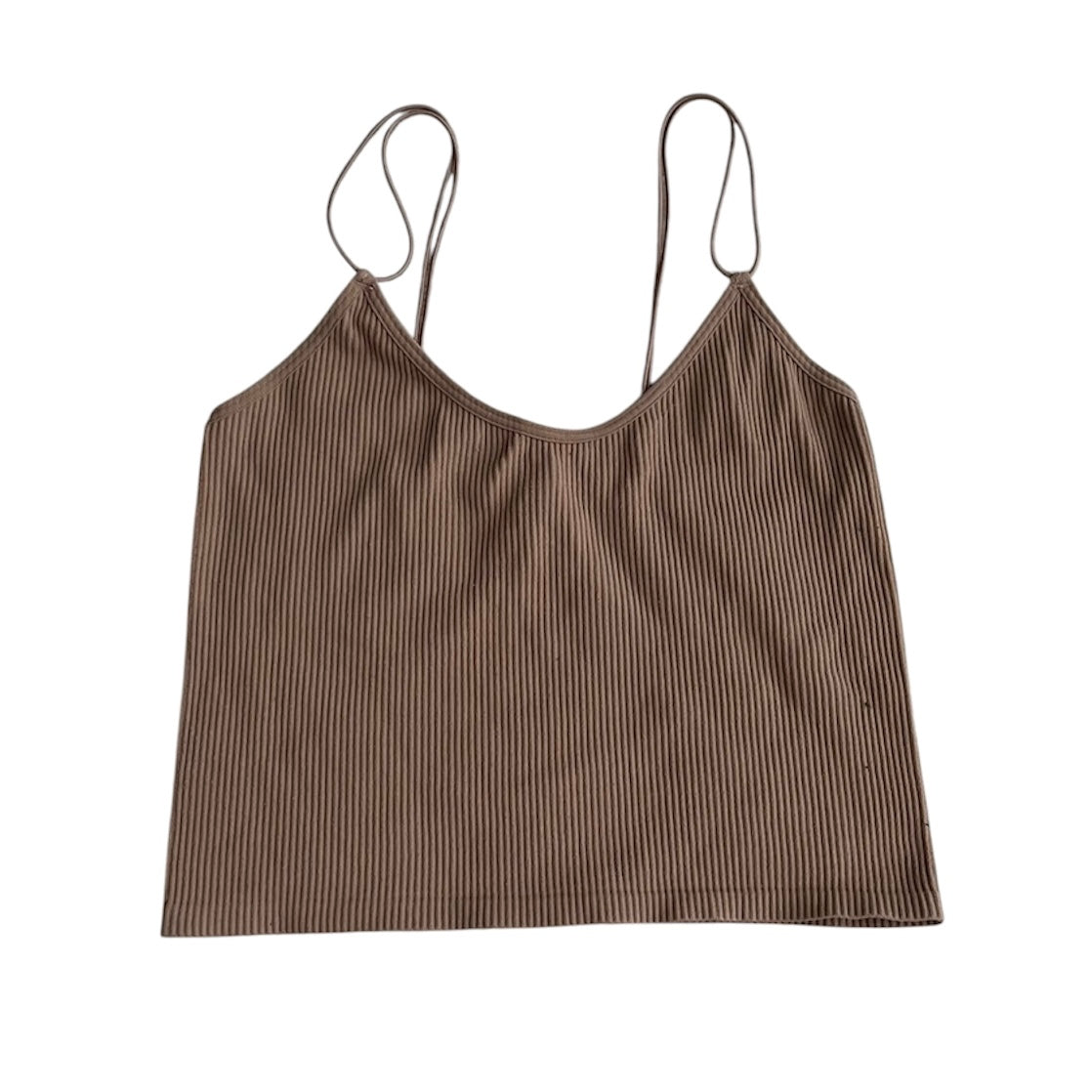 Top tiras marrón Zara - Talla M