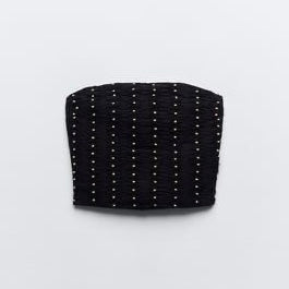 Top azul oscuro Zara - Talla M