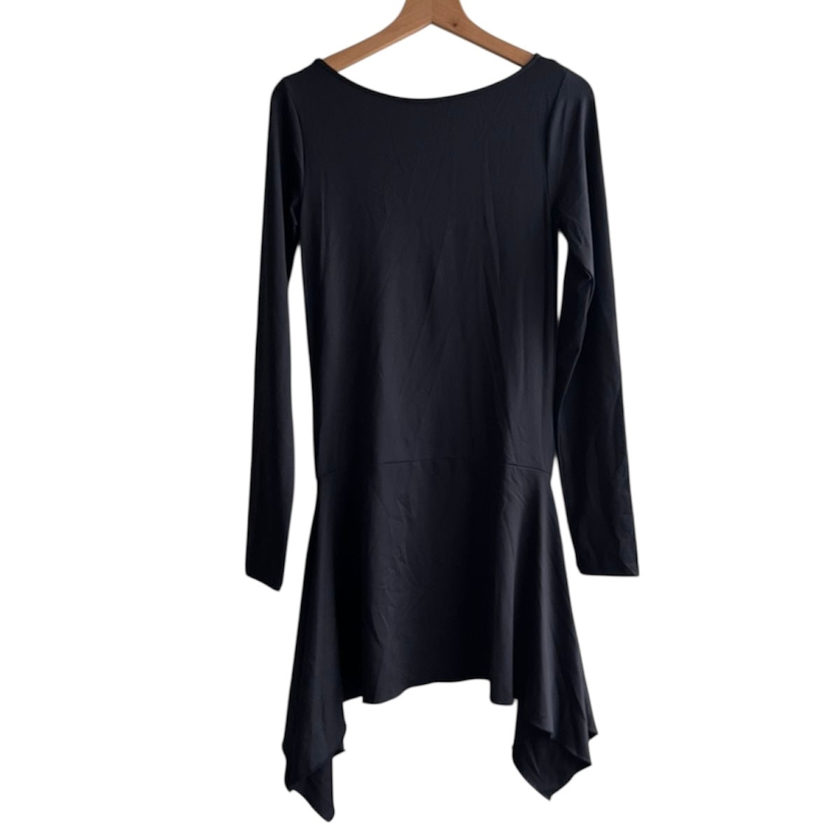 Vestido manga larga negro Lycra - Talla M