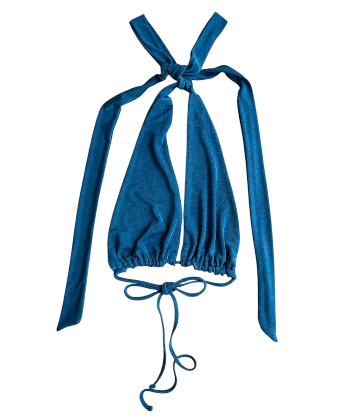 Conjunto top y falda larga azul Coco Jolie - Talla S