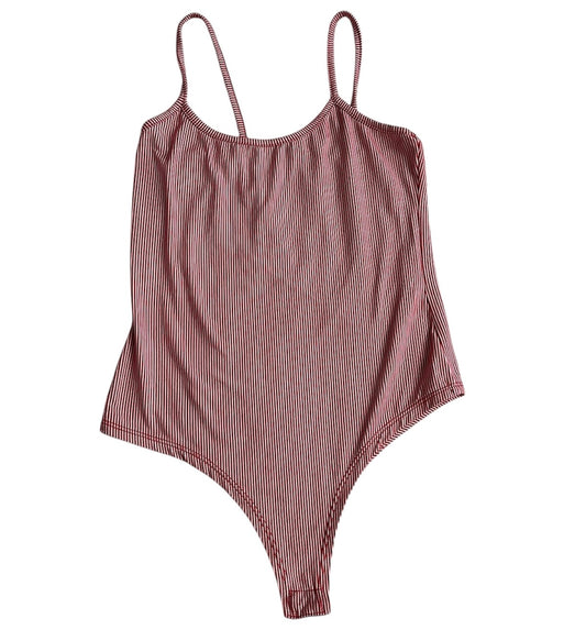 Body tiras rojo rayas - Talla S