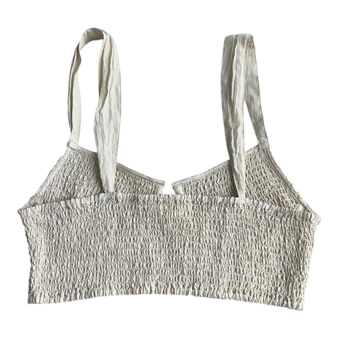 Top crema panal de abeja H&M - Talla S