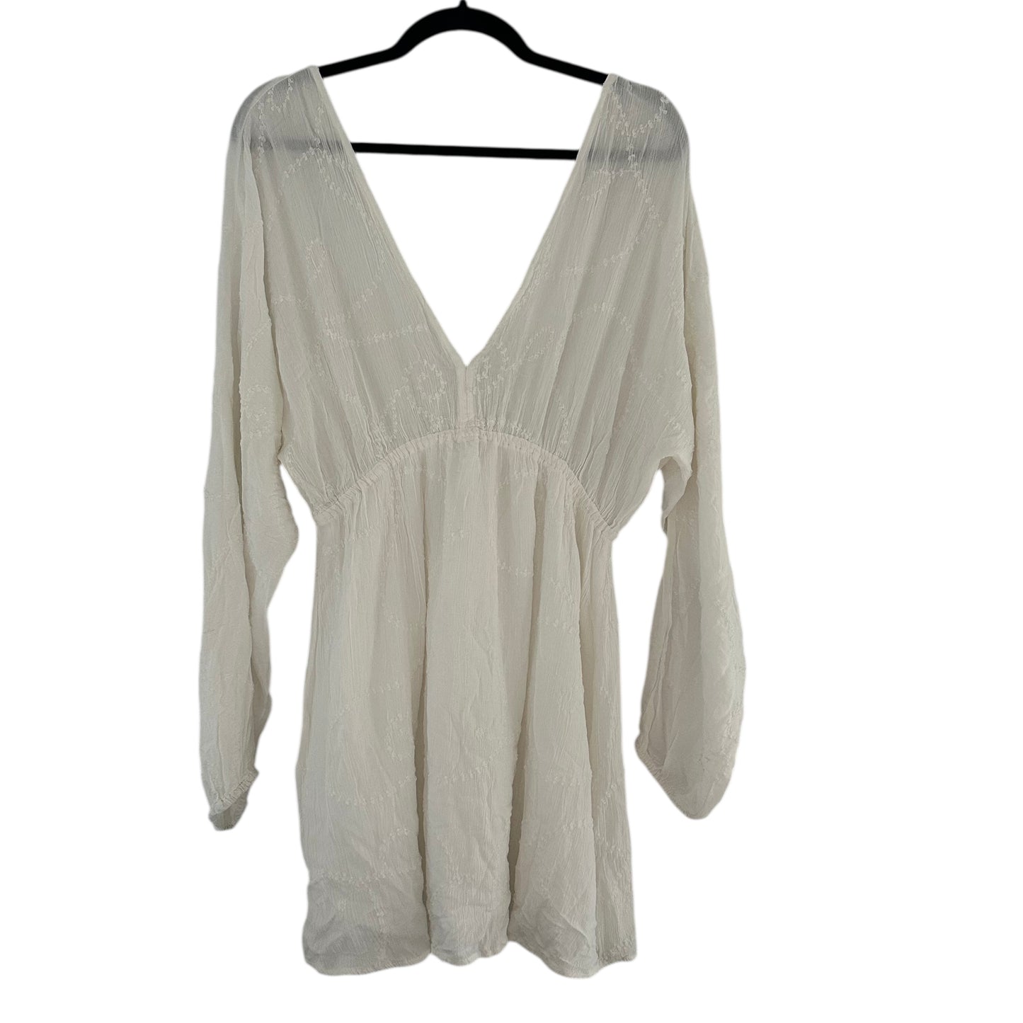 Vestido blanco manga larga Pull & Bear - Talla L