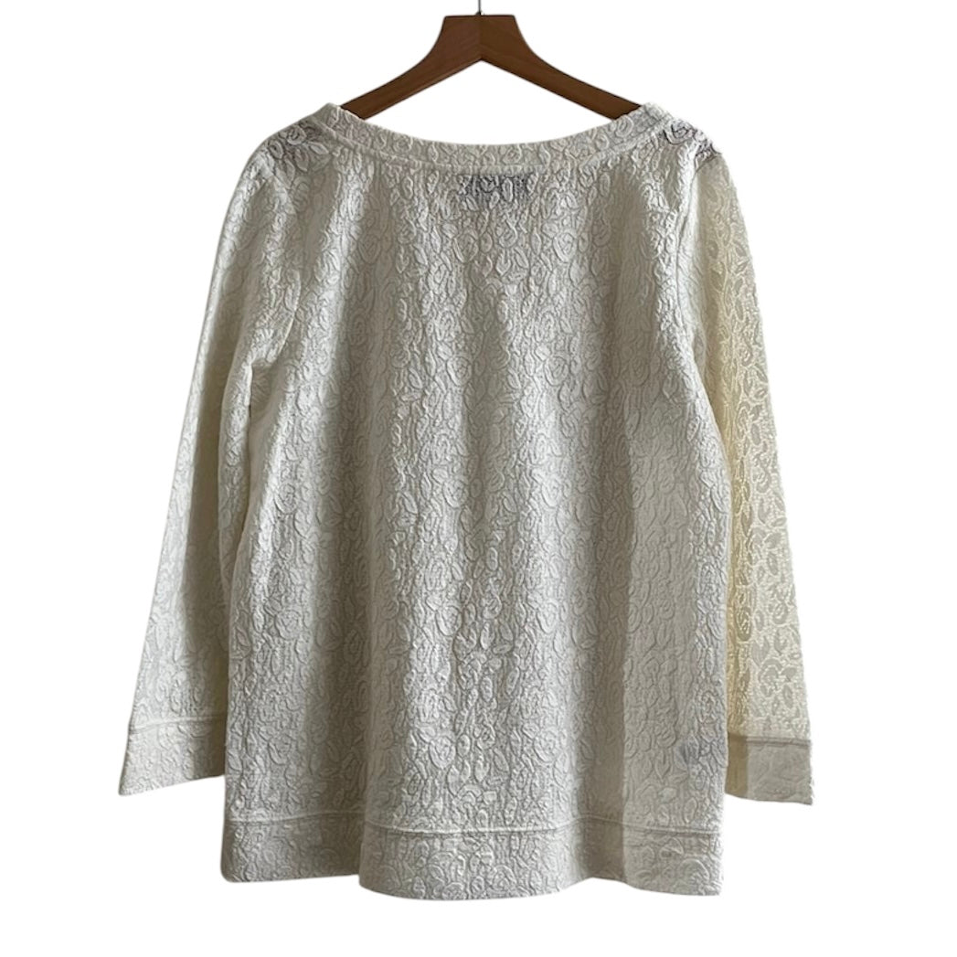 Polo crema manga larga Loft - Talla M