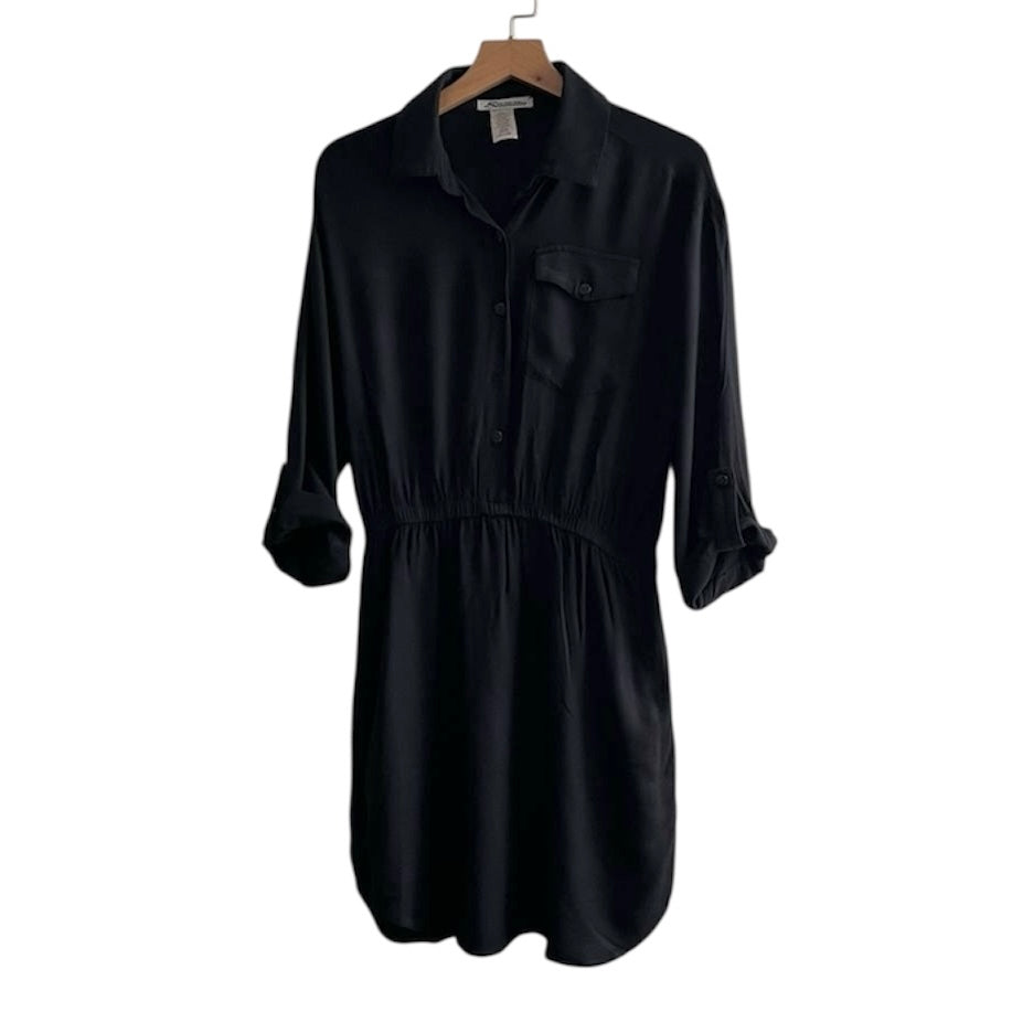 Vestido negro manga larga - Talla M