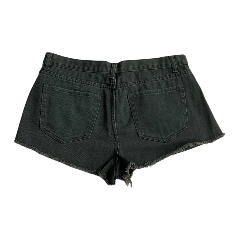 Short rasgado verde Forever 21 - Talla 30