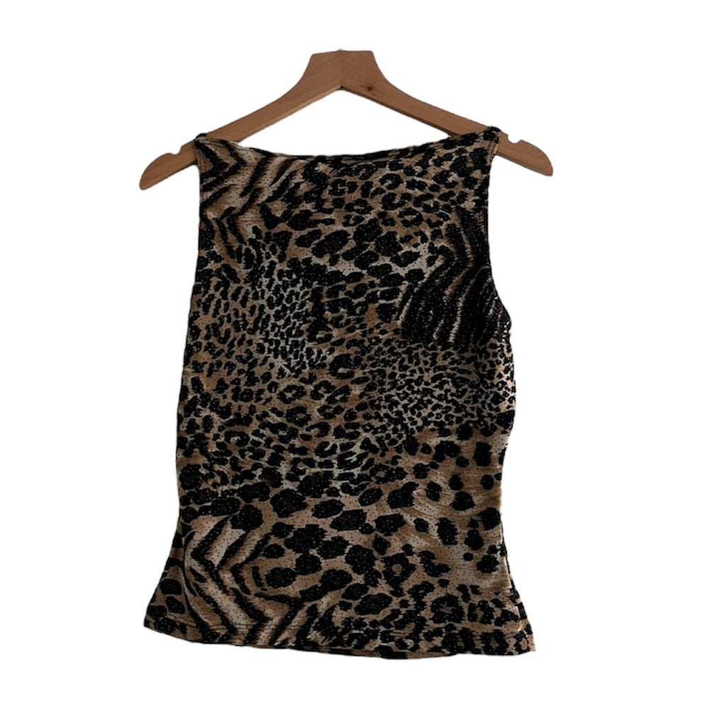 Polo animal print Charlotte Russe - Talla M
