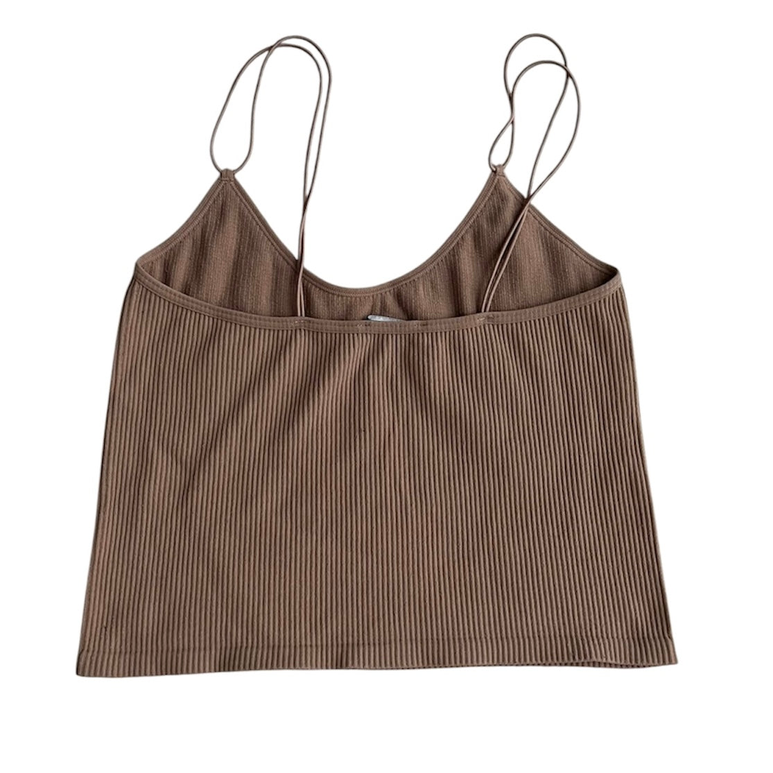 Top tiras marrón Zara - Talla M
