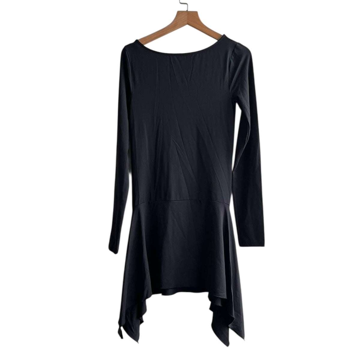 Vestido manga larga negro Lycra - Talla M