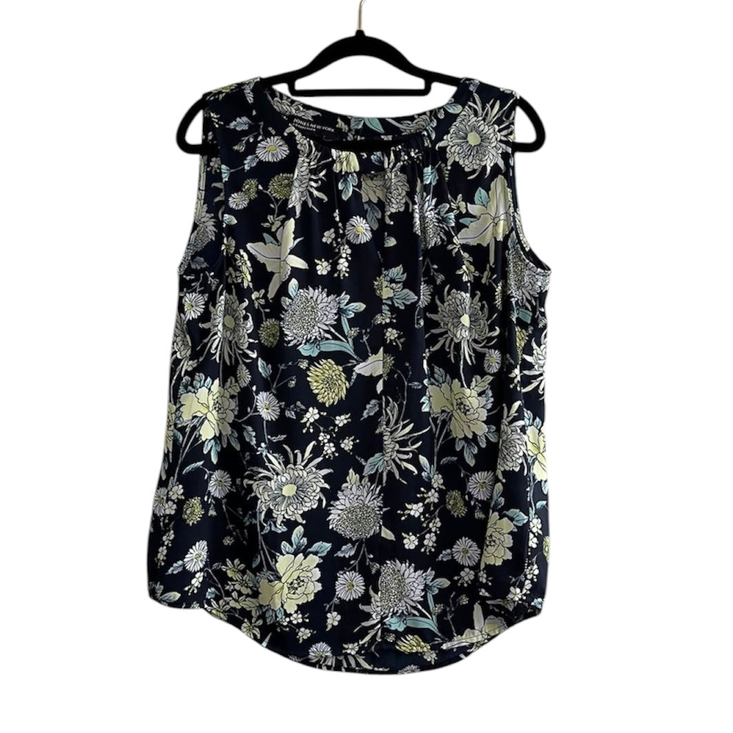 Blusa negra flores  - Talla S