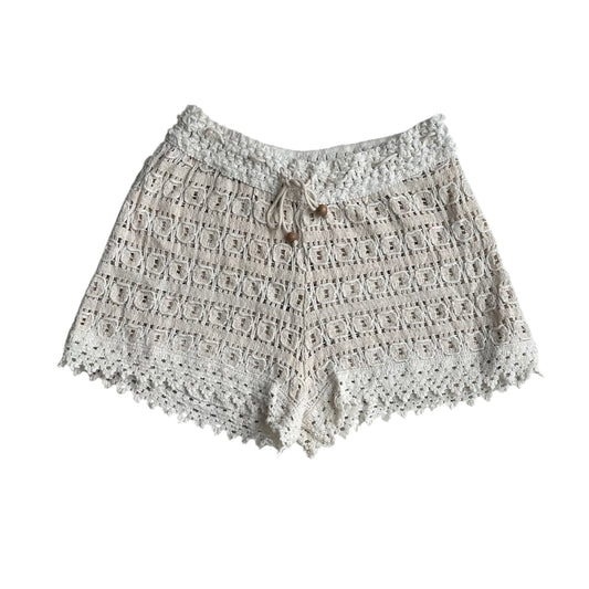 Short blanco crochet - Talla S